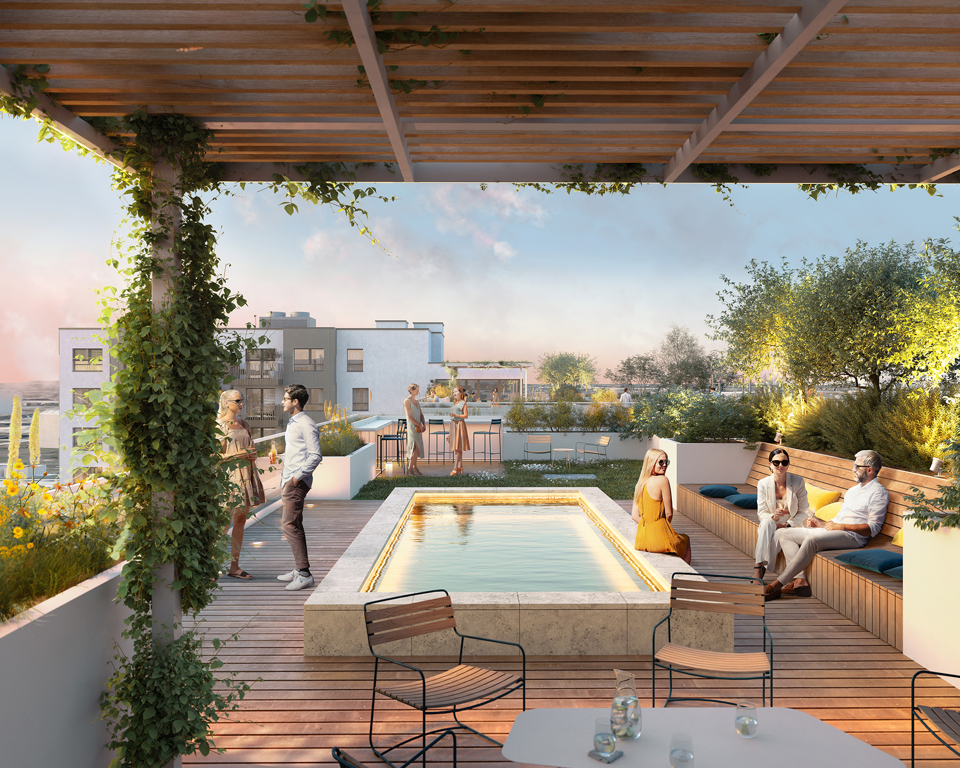 Neubau Projekt THE HOHM Dachterrasse 1230 Wien