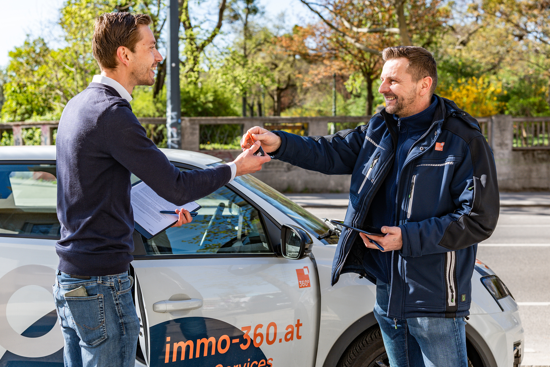 Fuhrpark Fahrzeug immo 360° Team