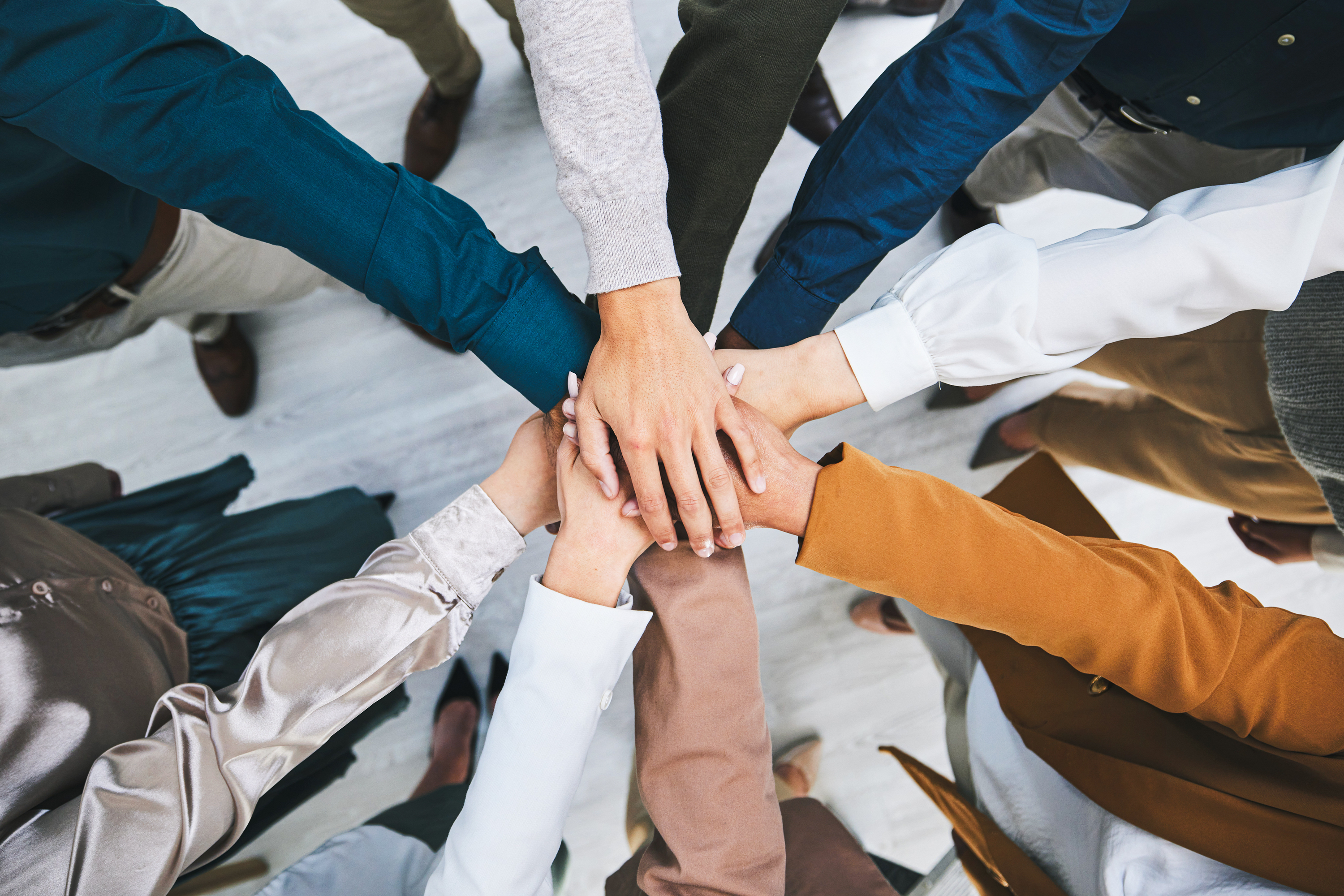 Team, Teamwork, Hände, Karriere immo 360 grad gmbh