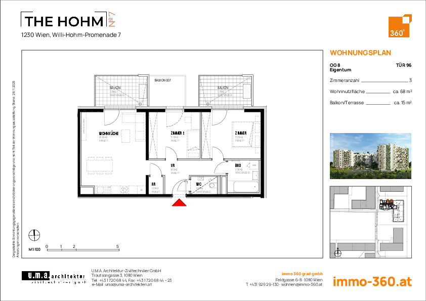 Grundriss Wohnung TOP 96,1230 Wien
