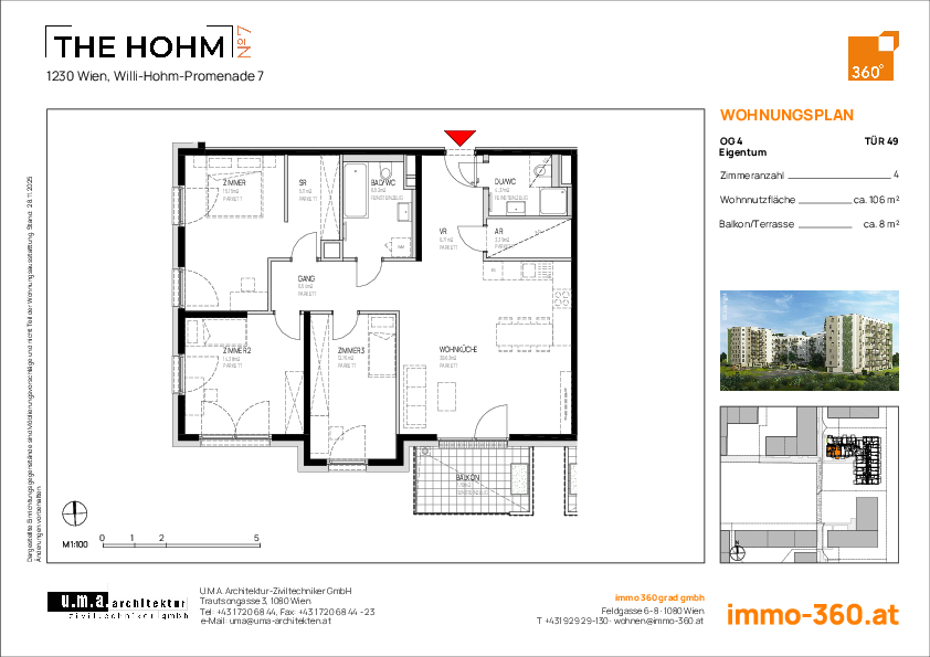 Grundriss Wohnung TOP 49,1230 Wien