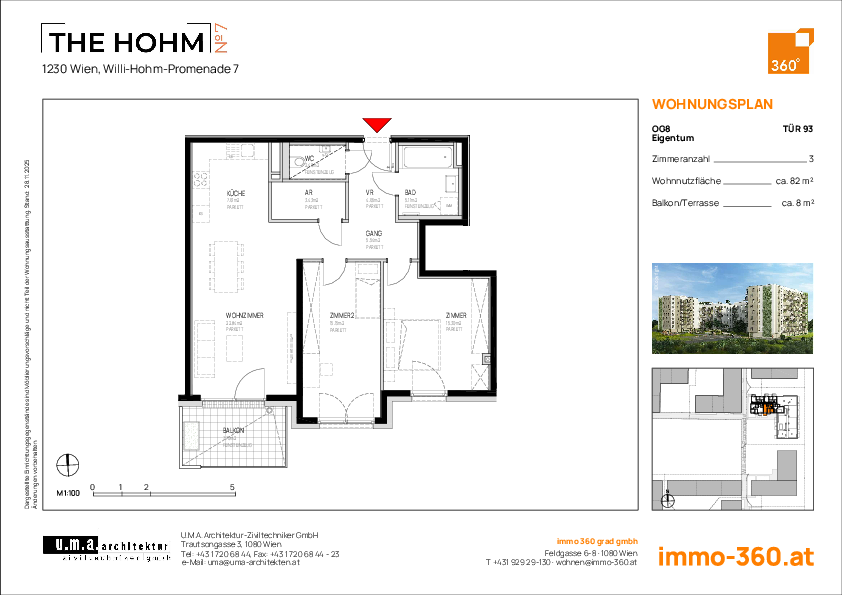 Grundriss Wohnung TOP 93,1230 Wien