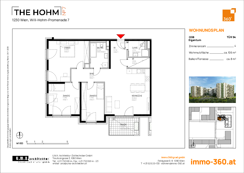 Grundriss Wohnung TOP 94,1230 Wien