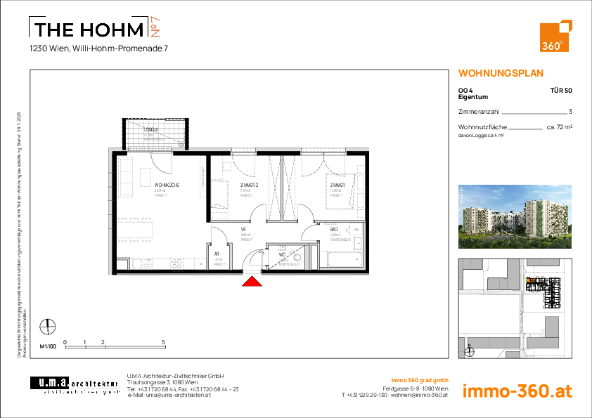 Grundriss Wohnung TOP 50,1230 Wien