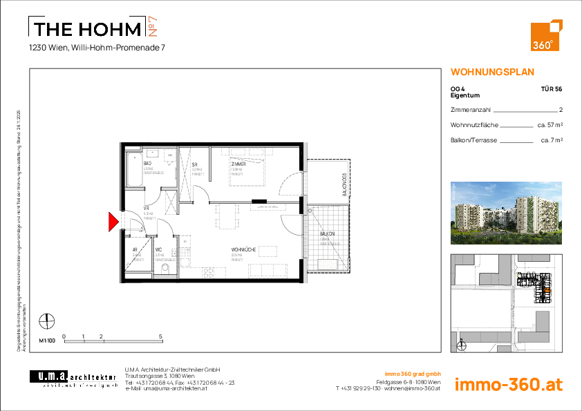 Grundriss Wohnung TOP 56,1230 Wien