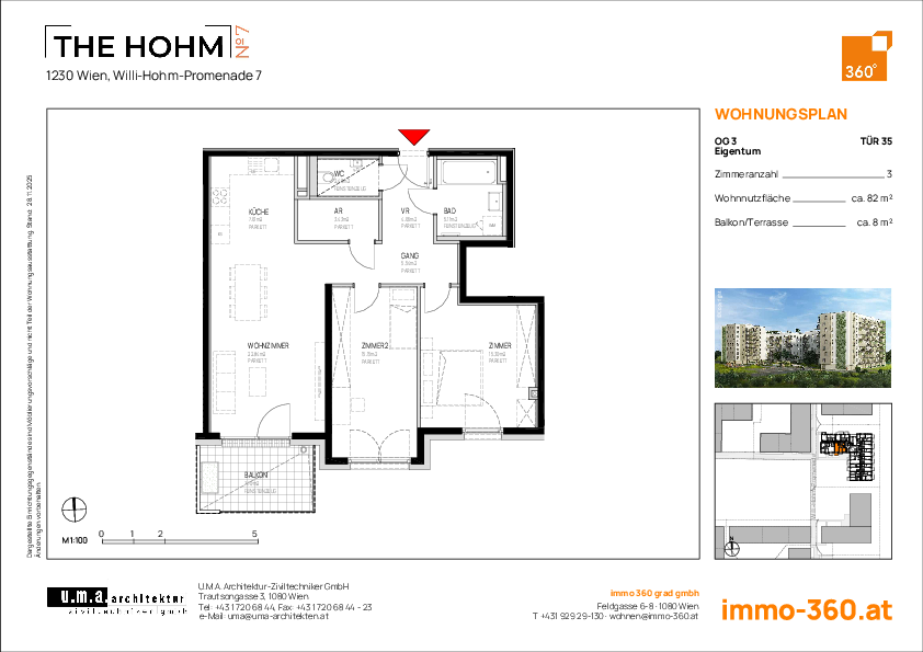 Grundriss Wohnung TOP 35,1230 Wien